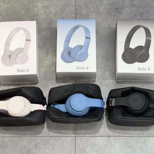 新款適用SOLO 4頭戴式藍牙耳機耳麥可折曡降噪收納運動重低音