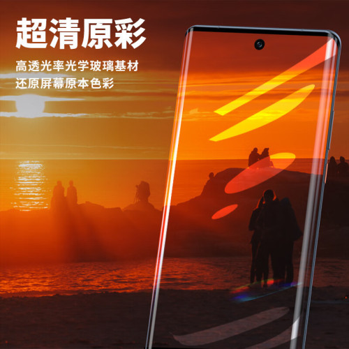 適用紅米Note13Pro+鋼化膜14ProPlus曲面防窺邊膠玻璃螢幕膜全屏