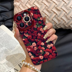 玫瑰花群適用蘋果16promax手機殼2025新款iPhone16pro簡約15PLUS