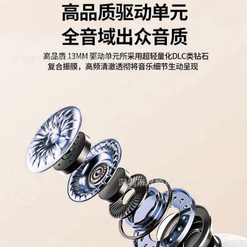 爆款a9pro入耳式彩色螢幕耳機高低配無線ANC降噪觸控屏耳機長續航