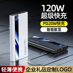 120W雙向超級快充大容量充電寶20000安培輕薄可攜式行動電源