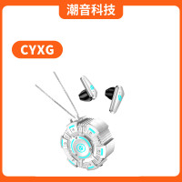 X35電競遊戯耳機入耳式藍牙耳機炫酷機甲風科技感外觀帶項鍊