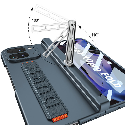適用谷歌Pixel0Pro Fold 腕帶手機殼ins原創側包帶支架磁吸全包殼