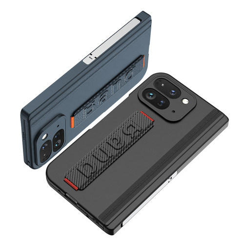 適用谷歌Pixel0Pro Fold 腕帶手機殼ins原創側包帶支架磁吸全包殼