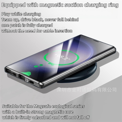 適用三星S25P萬磁王S25ultra磁吸圈金屬Magsafe手機殼S25雙面釦