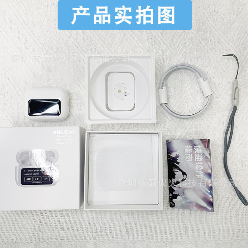 爆款A9pro入耳式翻譯藍牙耳機ANC降噪長續航彩色螢幕觸控無線耳機