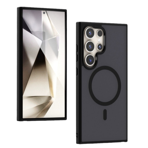 適用三星S25Ultra手機殼磁吸磨砂膚感透明GalaxyS24FE防摔保護套 適用三星S25Ultra手機殼磁吸磨砂膚感透明GalaxyS24FE防摔保護套