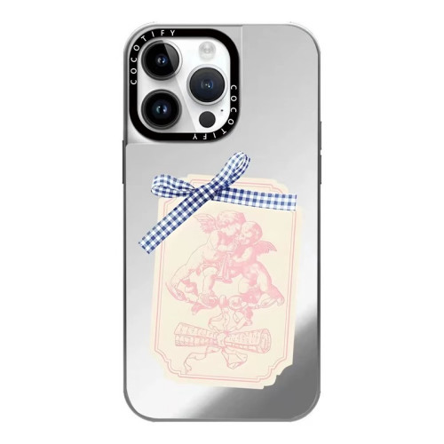 碎花兔子適用蘋果16promax手機殼iphone15鏡面14pro保護套13新款