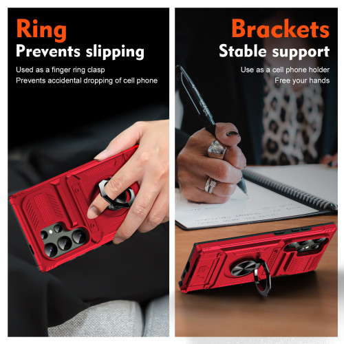 適用三星S25Ultra手機殼隱藏式插卡S24指環支架A55車用磁吸保護套 適用三星S25Ultra手機殼隱藏式插卡S24指環支架A55車用磁吸保護套