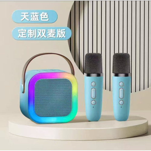 K12藍牙音箱一體全民k歌音響隨身攜帶戶外迷你無線藍牙音響CE/FCC