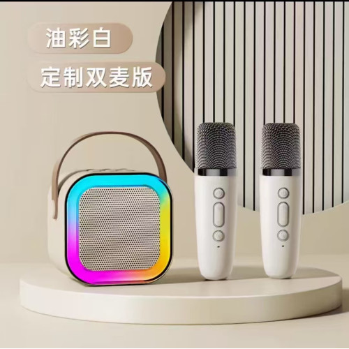 K12藍牙音箱一體全民k歌音響隨身攜帶戶外迷你無線藍牙音響CE/FCC