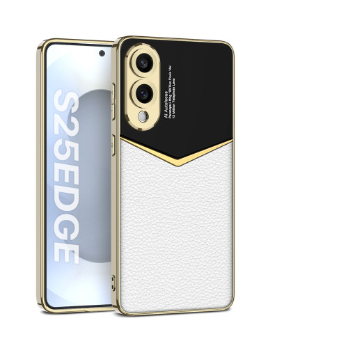 適用三星S25Edge手機皮套s25edge精孔手機殼簡約風高級感電鍍爵士