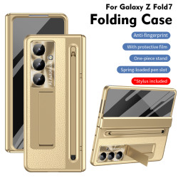 適用三星zfold7手機殼FOLD6折曡官方筆槽殼膜一體全包防摔保護殼