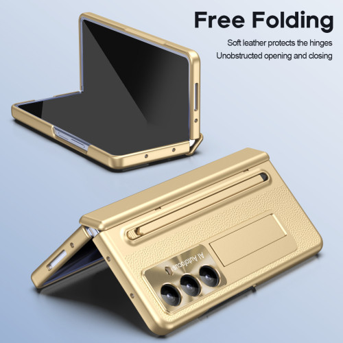 適用三星zfold7手機殼FOLD6折曡官方筆槽殼膜一體全包防摔保護殼