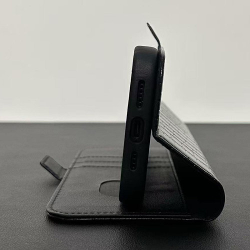 適用iPhone16promax真皮翻蓋可拆卸蘋果手機殼全包保護套高級皮質