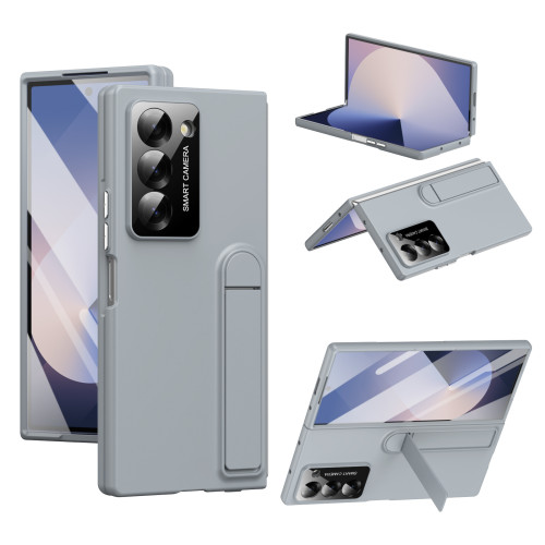 適用三星Galaxy Z Fold6手機殼 Fold 5磨砂支架 Fold 4支架保護套