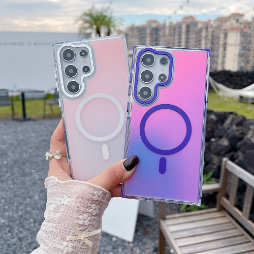 雙色訊彩適用三星S25 ULTRA手機殼炫彩五金磁吸A55 A06全包超防摔 雙色訊彩適用三星S25 ULTRA手機殼炫彩五金磁吸A55 A06全包超防摔