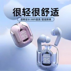 爆款air31藍牙耳機入耳式透明款降噪真無線迷你運動藍牙耳機