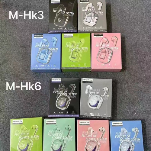 爆款透明一代無線耳機Ari31數顯HK3遊戯藍牙耳機tws耳機