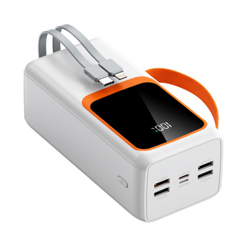 超級快充大容量充電寶50000安培戶外自帶線行動電源