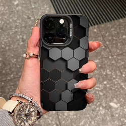立體感蜂巢適用蘋果16手機殼iPhone14磨砂13promax12防摔11/x高級