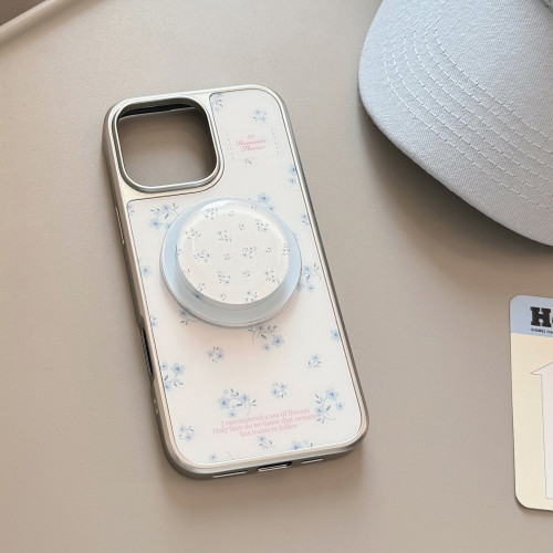 清新適用蘋果17promax手機殼iphone16電鍍13磁吸14小藍花支架12硬 清新適用蘋果17promax手機殼iphone16電鍍13磁吸14小藍花支架12硬