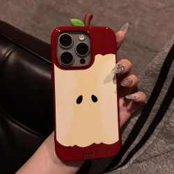 創意蘋果核適用iphone16手機殼蘋果15保護套14小衆高級感13軟殼12