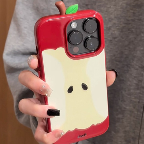 創意蘋果核適用iphone16手機殼蘋果15保護套14小衆高級感13軟殼12