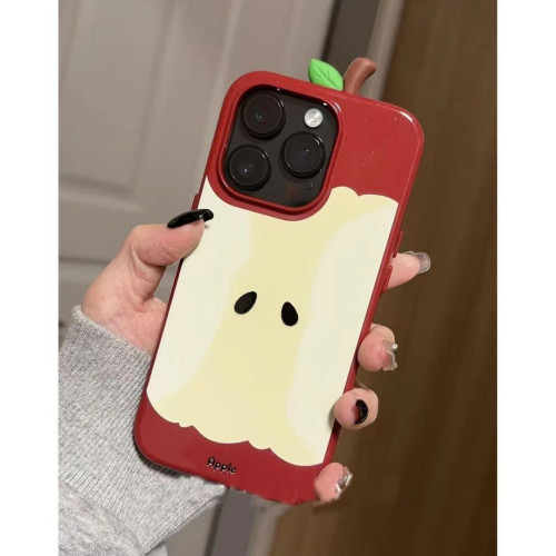 創意蘋果核適用iphone16手機殼蘋果15保護套14小衆高級感13軟殼12