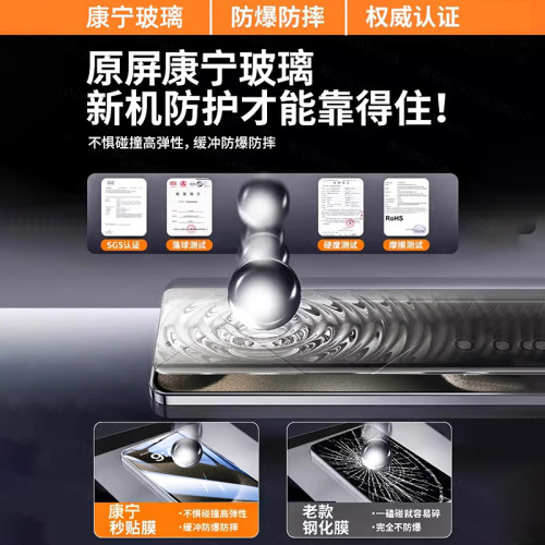 康寧適用蘋果鋼化膜iphone16手機膜15promax防窺膜無塵倉高清貼膜 康寧適用蘋果鋼化膜iphone16手機膜15promax防窺膜無塵倉高清貼膜