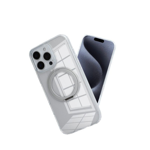新品適用蘋果16promax手機殼Magsafe磁吸支架iPhone15旋轉支點殼
