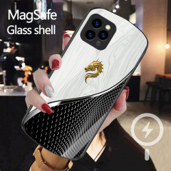 適用iPhone16手機殼15國潮14木紋13龍氣沖天12橢圓11磁吸XS全包款