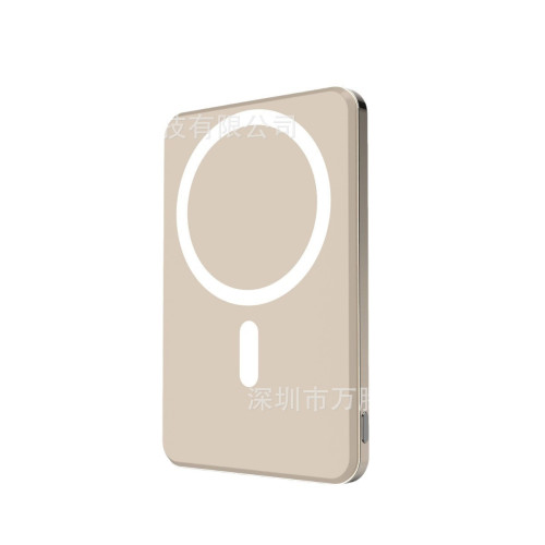 |鋁合金超薄裸感磁吸充電寶小巧可攜式行動電源8.4mm