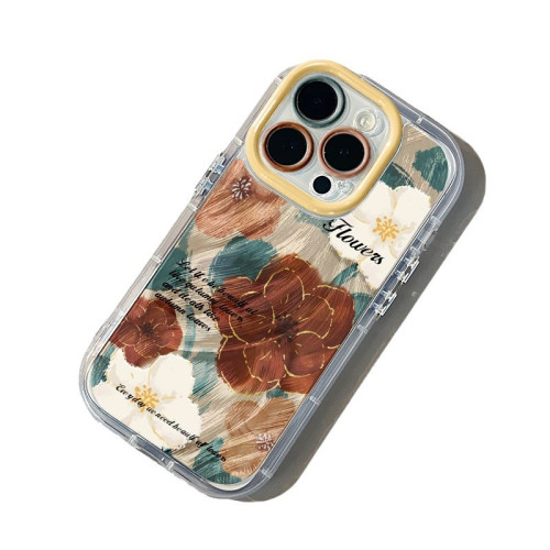 繁花適用iPhone16pro手機殼蘋果15pro奶油羽紗15超薄17AIRr/8plus