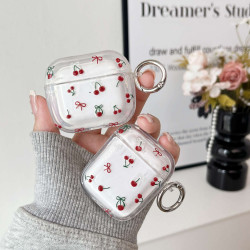 適用蘋果AirpodsPro2藍牙耳機保護套可愛櫻桃6代魅影tpu保護套