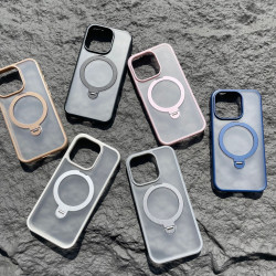 新款iPhone16Pro手機殼適用蘋果15帶支架14磁吸高級感支點手機殼