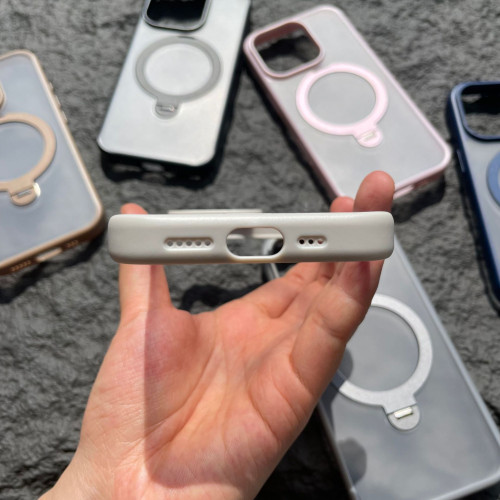 新款iPhone16Pro手機殼適用蘋果15帶支架14磁吸高級感支點手機殼