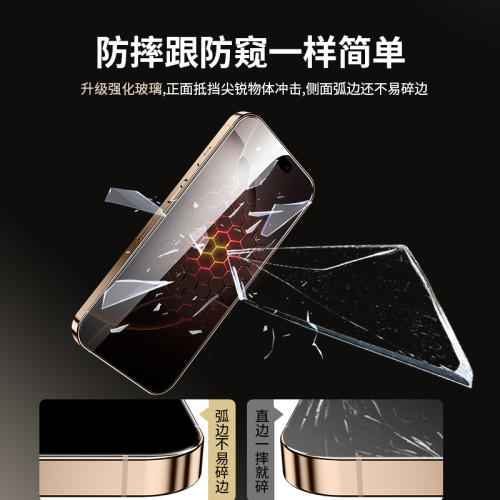 適用蘋果15pro鋼化膜iphone14pro防窺膜ip13promax防窺16/15手機 適用蘋果15pro鋼化膜iphone14pro防窺膜ip13promax防窺16/15手機