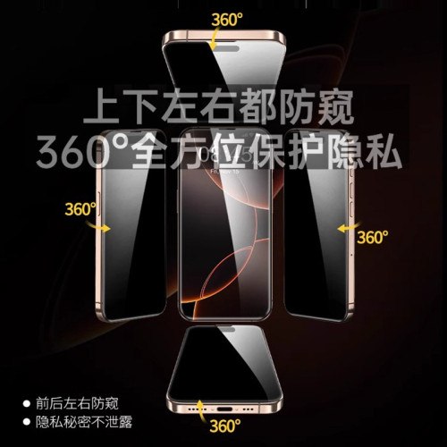 蘋果15Promax磨砂防窺iPhone17鋼化膜16pro膜360防窺膜蘋果13適用 蘋果15Promax磨砂防窺iPhone17鋼化膜16pro膜360防窺膜蘋果13適用