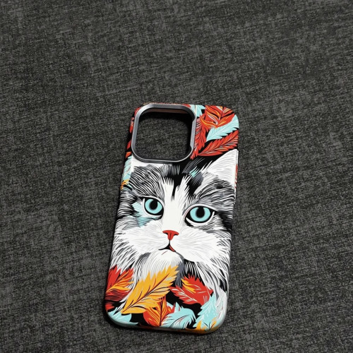 適用蘋果16PROMAX夜光磁吸手機殼凱夫拉紋理動物圖iPhone15保護套 適用蘋果16PROMAX夜光磁吸手機殼凱夫拉紋理動物圖iPhone15保護套