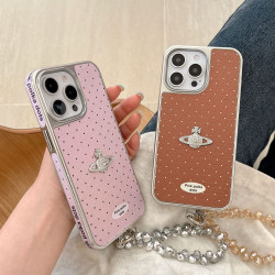 炫彩皮側邊波點立體星球適用蘋果16promax手機殼15/14保護套12/13