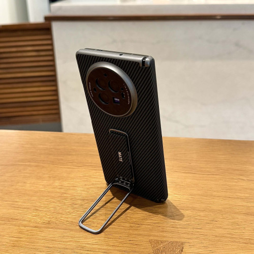 適用vivoxfold3手機殼碳纖維中軸保護XFold3pro腕帶支架防摔硬殼