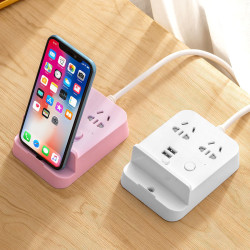 多功能插座帶usb磁吸無線充電器插排宿舍接線板帶線插板家用多孔