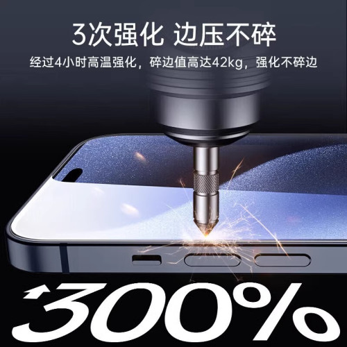 適用蘋果16Promax鋼化膜iPhone16螢幕保護膜全面屏防指紋