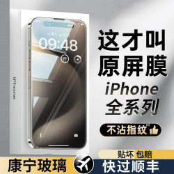 適用蘋果15鋼化膜iPhone16/13/11防窺膜12promax/xr手機膜xs高清