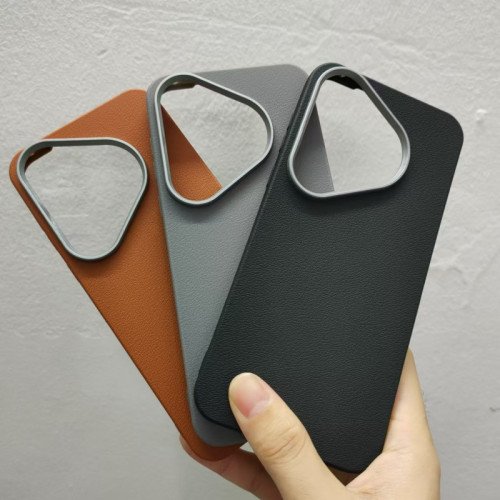 適用華爲pura70pro手機殼素皮荔枝紋電鍍鏡框p70新款大孔直邊軟殼 適用華爲pura70pro手機殼素皮荔枝紋電鍍鏡框p70新款大孔直邊軟殼