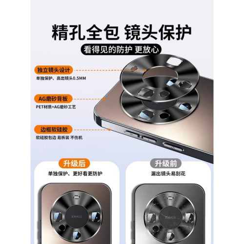 華爲Mate60Pro手機殼mate高級磨砂mt60鏡頭全包防摔散熱起批