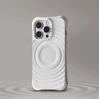 頂版caseti聯名波漾手機殼適用蘋果iPhone16ProMax1415磁吸矽膠套