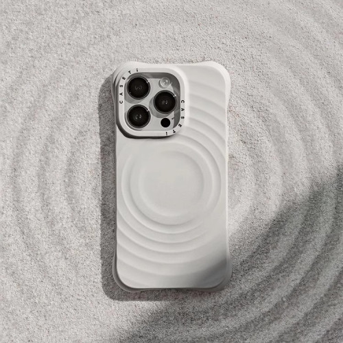 頂版caseti聯名波漾手機殼適用蘋果iPhone16ProMax1415磁吸矽膠套
