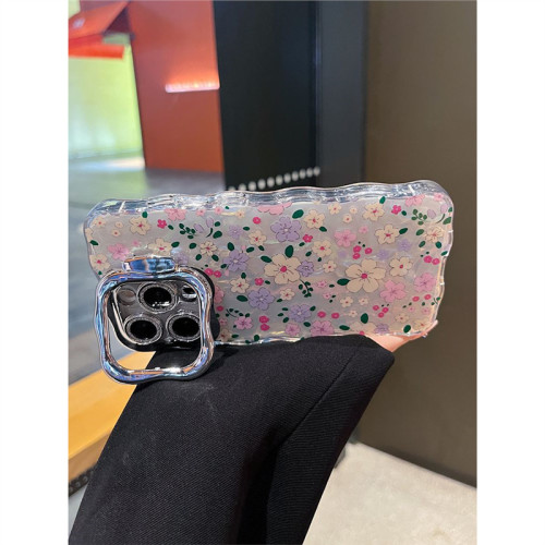適用蘋果iPhone16手機殼iphone15PM貝殼紋碎花13隱形支架鏡頭膜14